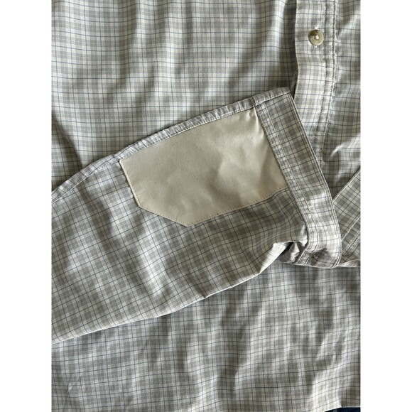 PONCHO MEN’s THE OVERCAST SHORT SLEEVE SHIRT Gary Blue Plaid XXL Fishing Outdoor - Picture 10 of 15